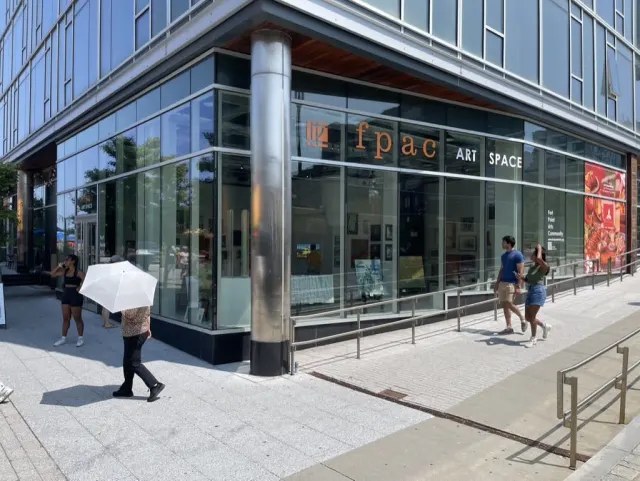 Option two: a corner art space in Fort Point with glass on two streets
